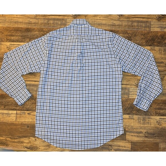 Ralph Lauren Performance Button-Up Shirt Blue Plaid Long Sleeve Men’s Size M - Picture 2 of 6